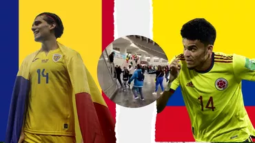Bataie intre romani si columbieni dupa meci virala pe social media Au fost introduse cutite pe stadion Video