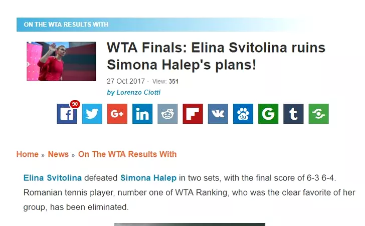 Simona Halep, out de la Singapore! Reactia presei internationale (4)