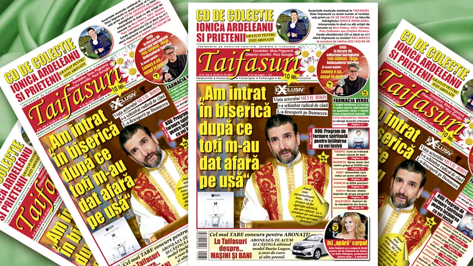 Revista Taifasuri 846 Editorial Fuego Interviu exclusiv cu actorul lui Dumnezeu Silviu Biris  CD de exceptie