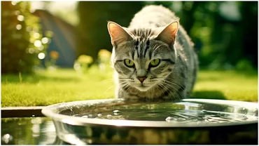 Ce inseamna daca pisica bea mai multa apa decat in alte zile Specialistii au elucidat misterul