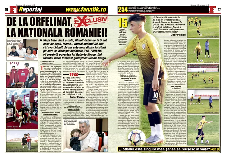 Roberto Neagu este una dintre speranțele fotbalului românesc. Află cum a supraviețuit, efectiv, dispariției tatălui său, din revista FANATIK pe ianuarie! Amănuntele sunt cutremurătoare!
