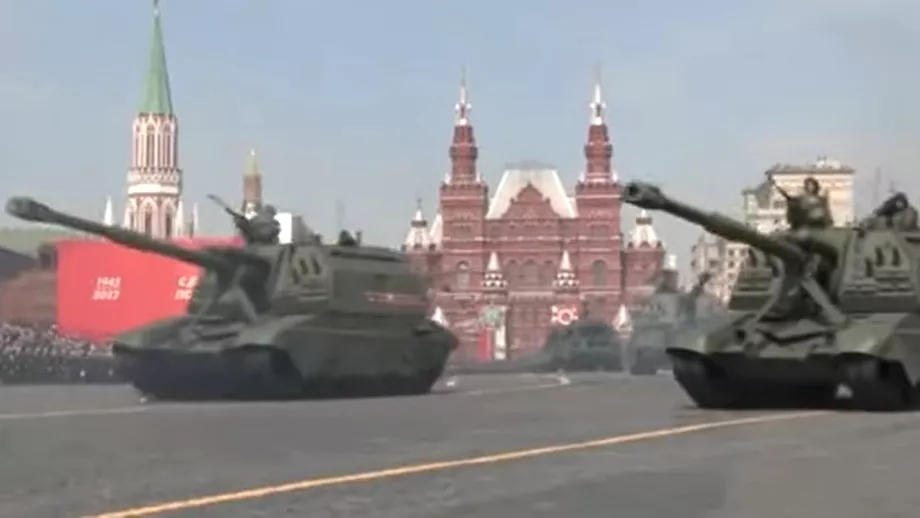 Video Repetitii cu rachete nucleare in Moscova pentru parada de 9 mai Temuta Satan 2 scoasa la inaintare