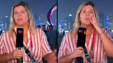 O jurnalista din Argentina jefuita cand transmitea live de la CM din Qatar Mia fost furat portofelul in timp ce eram la TV