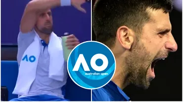 Novak Djokovic criza de nervi la Australian Open Pe cine sa suparat sarbul