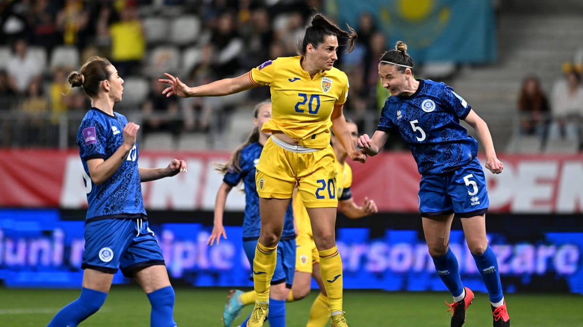 România – Kazakhstan 1-0, în preliminariile EURO 2025 la fotbal feminin. Victorii pe linie pentru „tricolore”. Cum arată clasamentul