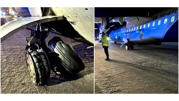Incident grav cu o aeronava Tarom Avionul cu 71 de pasageri la bord a suferit o avarie la aterizare