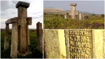 Crucea misterioasa din Romania care ia pus pe ganduri pe istorici Are 4 metri inaltime si inscriptii enigmatice