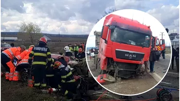 Accident cumplit in Pascani Un autoturism sa facut praf dupa ce sa izbit de un TIR doua persoane au murit