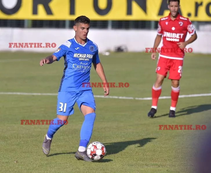 Marius Ciobanu Vanghele la debutul in Liga 1, Academica Clinceni - Dinamo 1-3