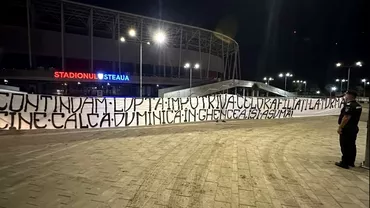 Ultrasii CSA Steaua mesaj violent inainte de FCSB  CFR Cluj Reactia Jandarmeriei Iam identificat