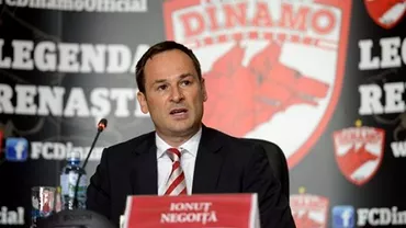 Ionut Negoita isi anunta revenirea la Dinamo Trebuia sa fac asta de la inceput