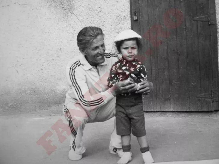 Lucian Viziru și bunicul lui. Sursă foto: Arhivă personală