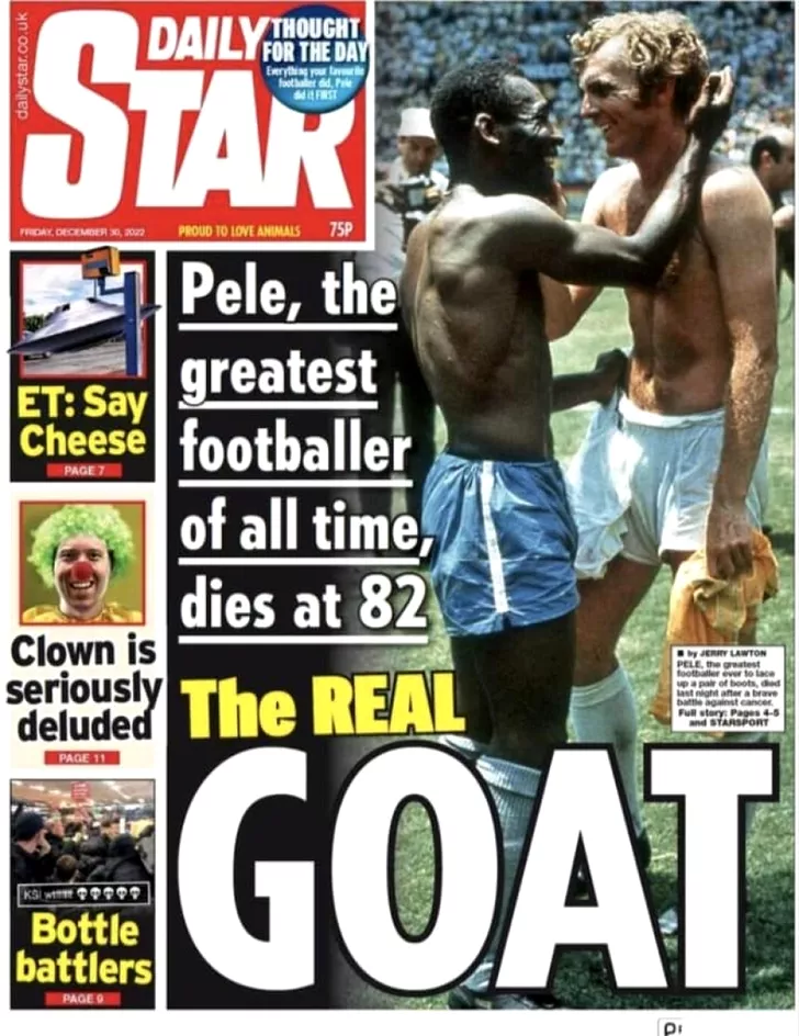 Englezii de la Daily Star, la picioarele lui Pele