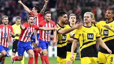 Atletico Madrid  Borussia Dortmund 21 in sferturile Ligii Campionilor Haller marcheaza pe final si mentine suspansul la retur