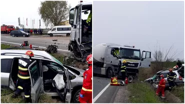 Accident cumplit in Bihor coliziune intre doua TIRuri si o masina O femeie a murit