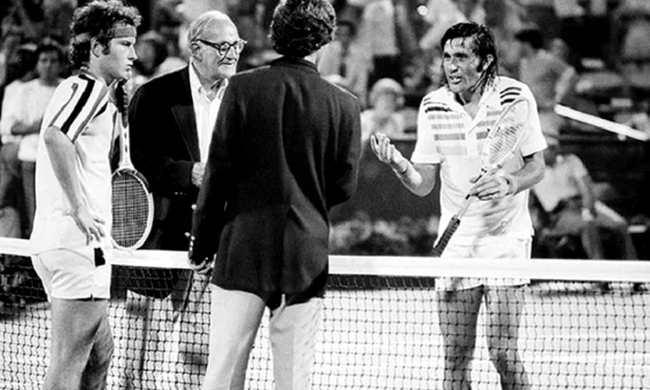 John McEnroe și Ilie Năstase, la meciul din 1979 de la US Open