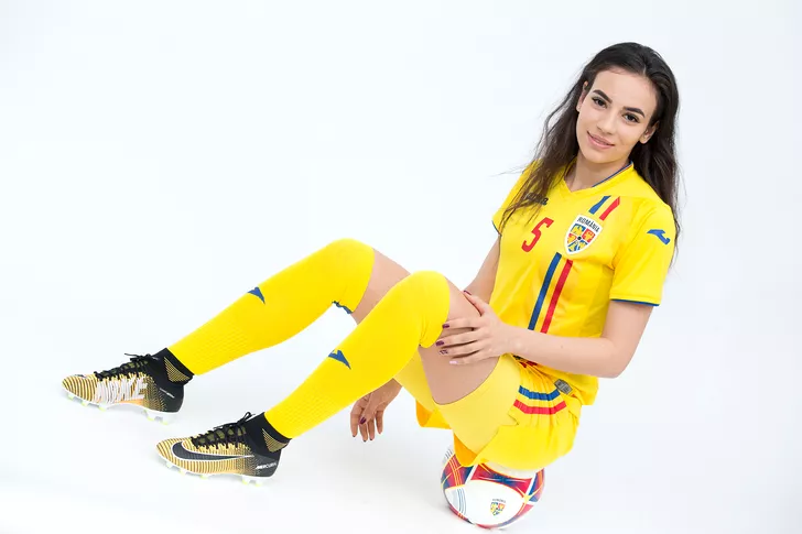 Teodora Meluță, componentă a echipei naționale de fotbal feminin a României