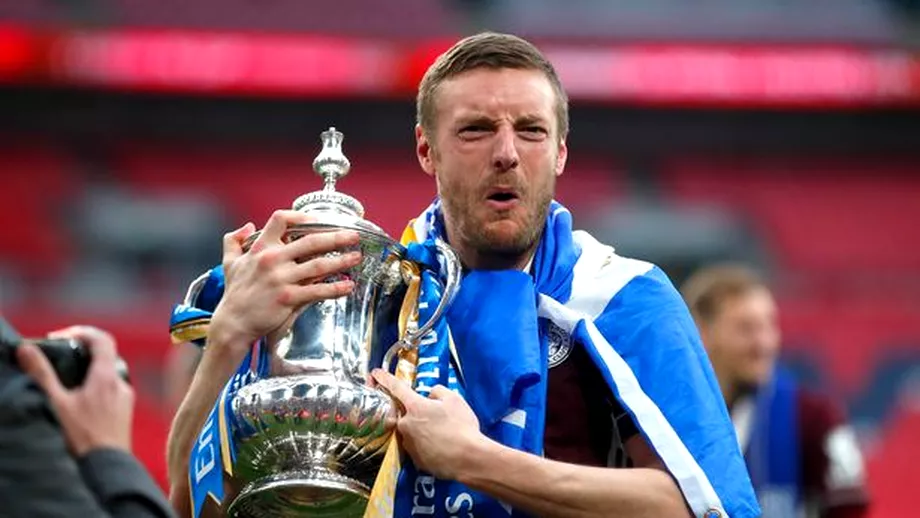 Jamie Vardy performanta unica in FA Cup Atacantul castigatoarei Leicester a intrat in istorie
