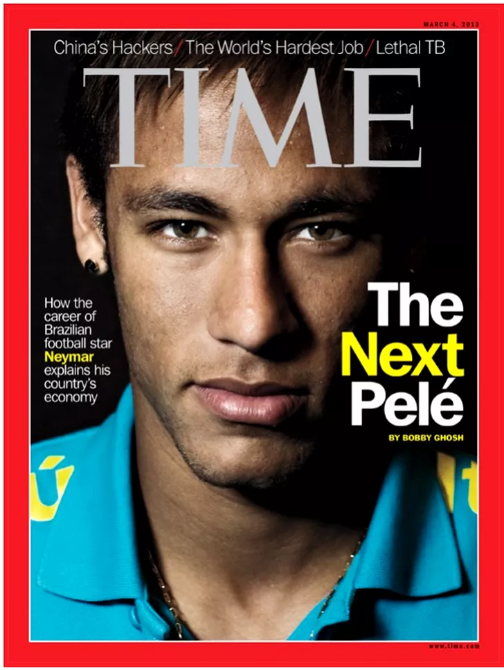 Neymar pe coperta revistei Time. Nici un alt sportiv brazilian nu a mai avut această onoare