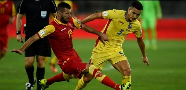 Ovidiu Hoban în meciul România - Muntenegru