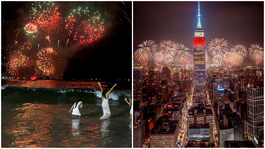 Video Focuri de artificii pentru intrarea in 2024 Imagini spectaculoase din Brazilia si SUA Update