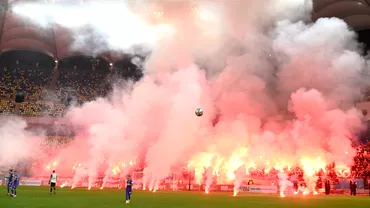 Orgolii coregrafii torte si gaze lacrimogene pe Arena Nationala Cum a fost primul derby din Liga 2 intre Dinamo si CSA Steaua