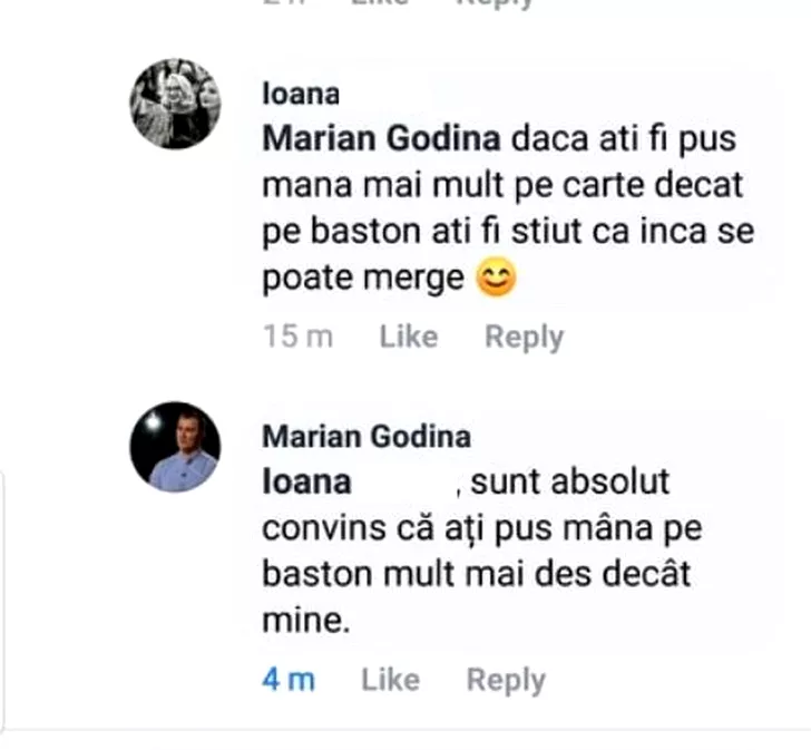 Marian Godină, derapaj pe facebook în cazul morții lui Ioan Mircea Lepa *foto: captură facebook