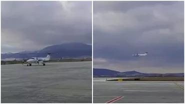 Video Primul zbor pe Aeroportul Brasov Un avion decolat de la Bucuresti a aterizat la Ghimbav