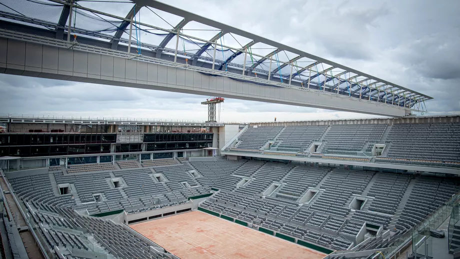 Constructiile avanseaza la acoperisul arenei PhilippeChatrier Lucrarile vor fi gata pana la startul Roland Garros 2020