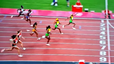 JO Tokyo 2020 sambata 31 iulie Jamaica dominatie totala la atletism proba de 100 metri feminin Nou record olimpic Video