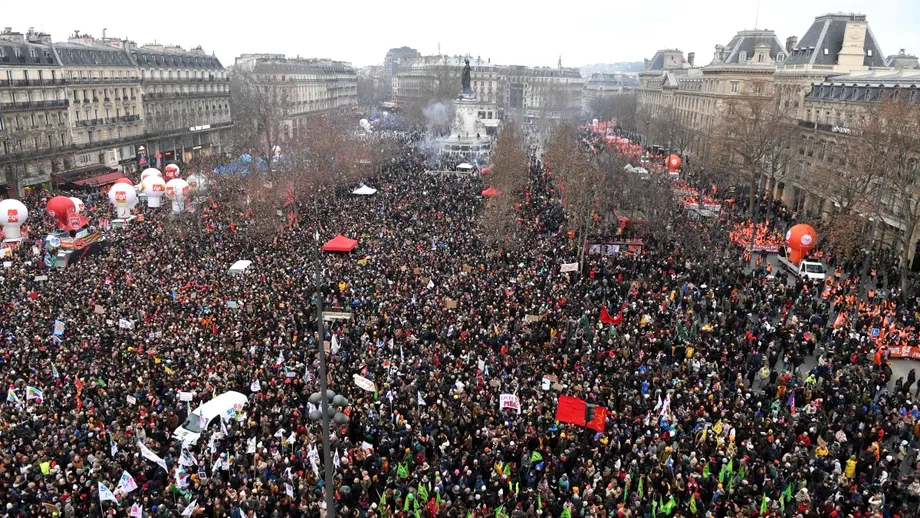 Incidente violente la manifestatiile din Franta Sunt asteptati in strada doua milioane de oameni Sa paralizam toata tara Video