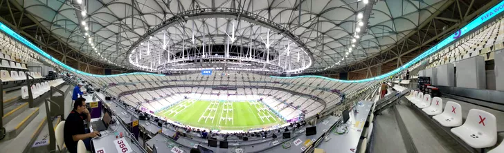 Vedere panoramică a stadionului Lusail, la finalul meciului. Sursa: Fanatik