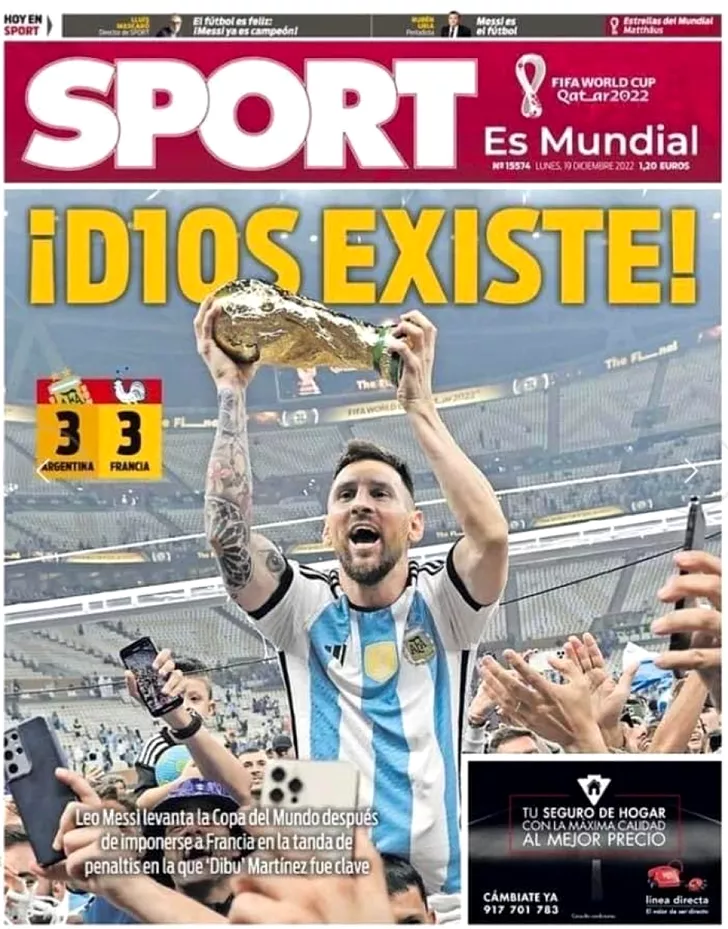 Messi, pe prima pagină a celor mai mari publicații din lume.