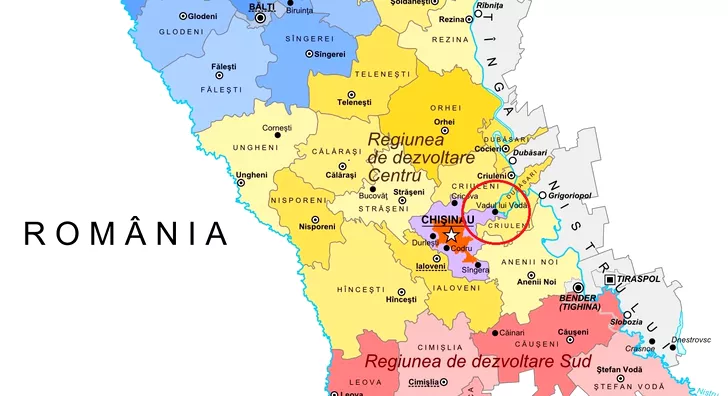 Republica Moldova hartă
