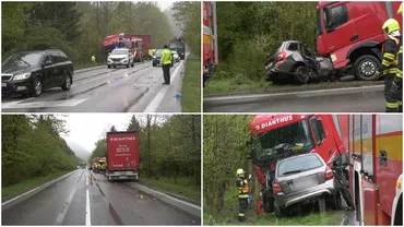 TIR romanesc implicat intrun accident mortal in Slovacia Un sofer a intrat cu masina pe contrasens si sa izbit de camion