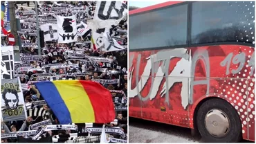Rivalitate dusa la extrem Ultrasii Universitatii Cluj au vandalizat autocarul UTAei Video