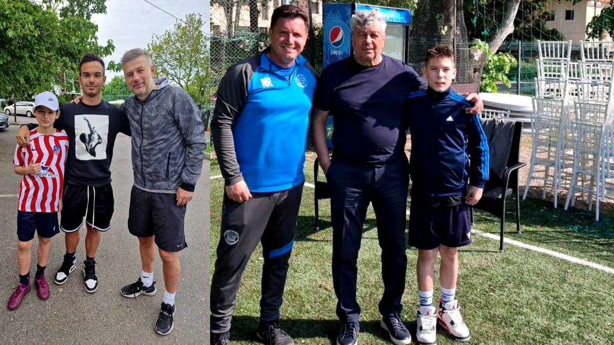 Strănepotul lui Mircea Lucescu joacă la Rapid și face „meditații” cu Narcis Răducan: „Vine de plăcere”