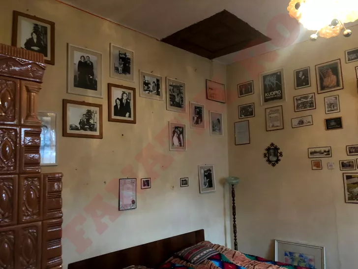 Dormitorul lui Benone Sinulescu din casa din Siriu