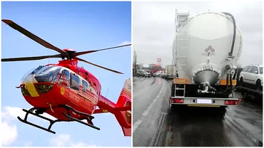Trafic blocat complet pe Centura Capitalei in urma unui accident A fost chemat elicopterul SMURD pentru salvarea victimelor