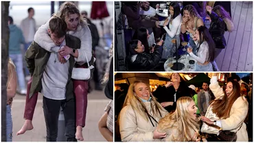 Petreceri cu alcool pe strada englezoaice betemoarte Imaginile desfraului in Marea Britanie dupa relaxarea restrictiilor anti COVID