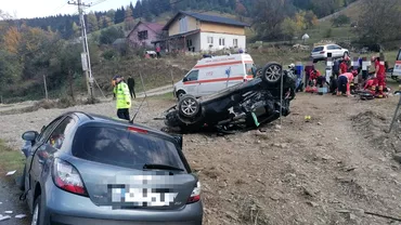 Sase persoane ranite in urma unui accident produs in Neamt Un sofer a pierdut controlul masinii si a intrat pe contrasens