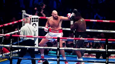 Tyson Fury KO exploziv in lupta cu Dillian Whyte The Gypsy King isi pastreaza titlul mondial cu un upercut de senzatie Ii multumesc lui Iisus A fost cortina finala