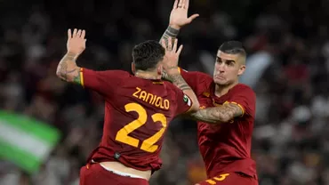 Comportament bizar al unui jucator de la AS Roma imediat dupa castigarea Conference League A fost la un pas de bataie cu doi colegi chiar pe teren Video