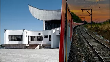 Gara din Romania desprinsa din filmele SF Arhitectura ei unica atrage toate privirile