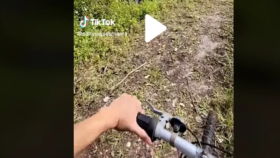 Viral pe TikTok Cu ce sa intalnit o americanca in drum spre scoala mergand cu bicicleta Video
