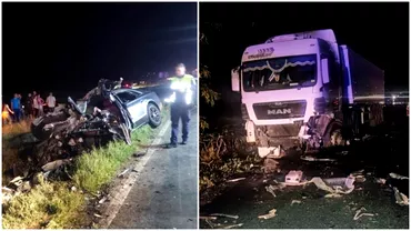 Accident groaznic in Buzau Tata si fiica morti dupa ce masina in care se aflau sa oprit intrun TIR