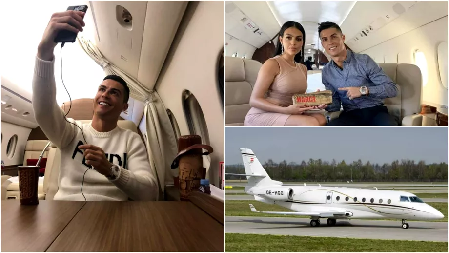 Cum arata avionul de lux al lui Cristiano Ronaldo La costat 20 de milioane de lire