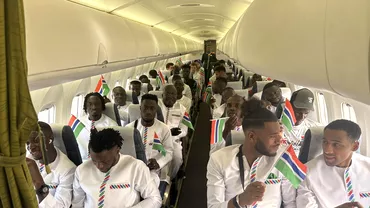 Nationala Gambiei aproape de o tragedie Avionul care ii ducea la Cupa Africii aterizare de urgenta