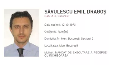 Dragoș Săvulescu, fost acționar la Dinamo, dat în urmărire generală de Poliția Română!