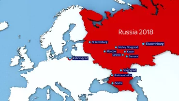 Orașele de la Campionatul Mondial de Fotbal 2018 din Rusia. Foto